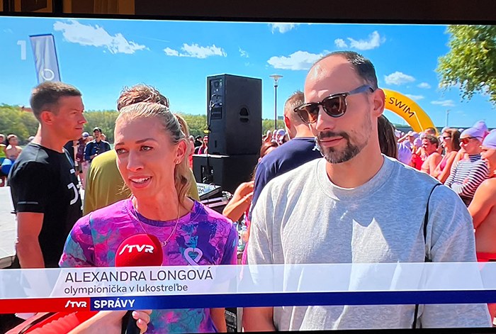Alexandra Longová v reportáži STVR z podujatia Trans Danube Swim 2026