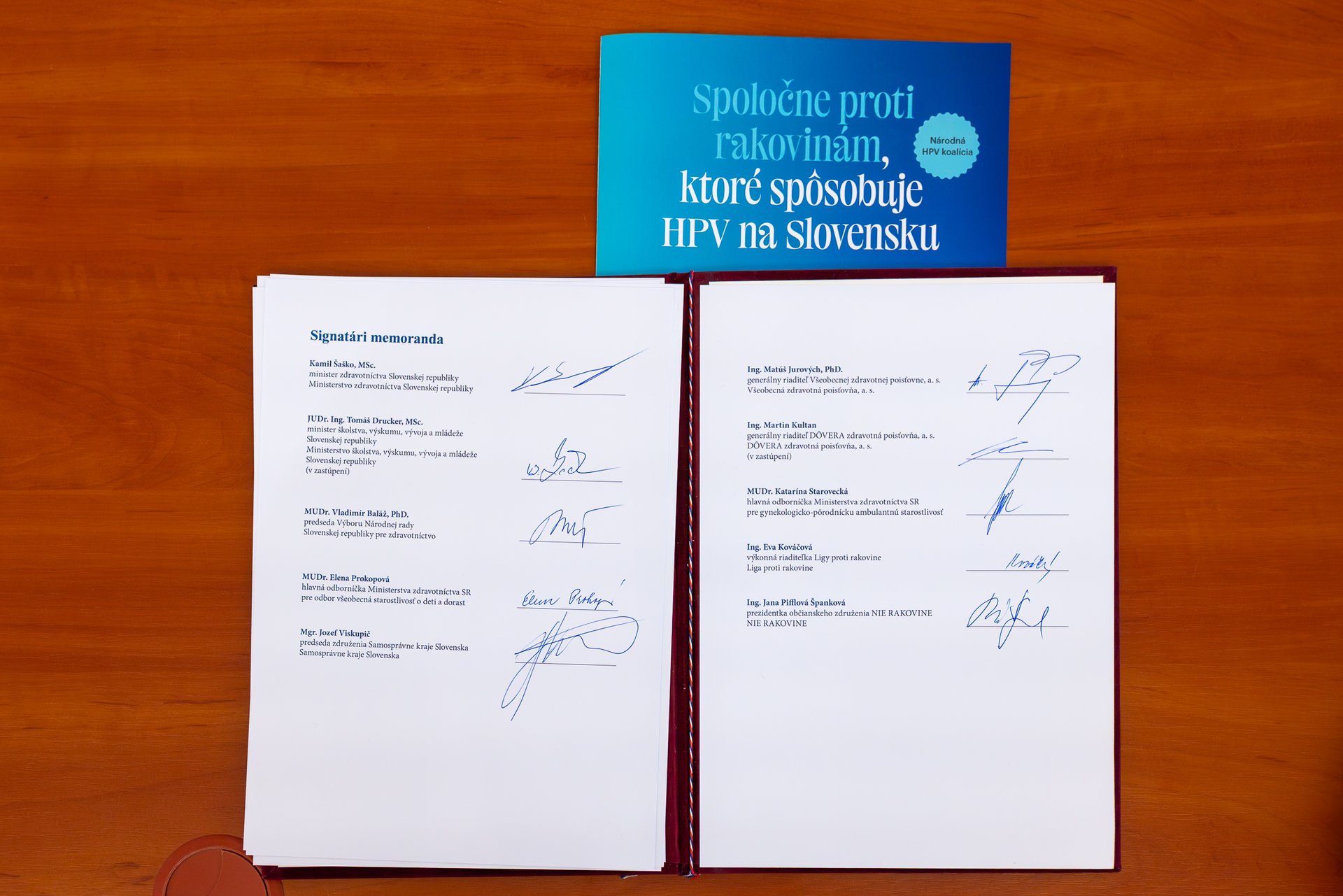 Podpísané memorandum
