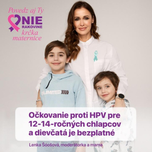 Pacientska organizácia NIE RAKOVINE odštartovala intenzívnu osvetovú kampaň na zvýšenie povedomia o očkovaní ako kľúčovej súčasti prevencie onkologických ochorení spôsobených HPV vírusmi u mladých dievčat a chlapcov